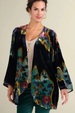 Aaliyah Floral Velvet Topper