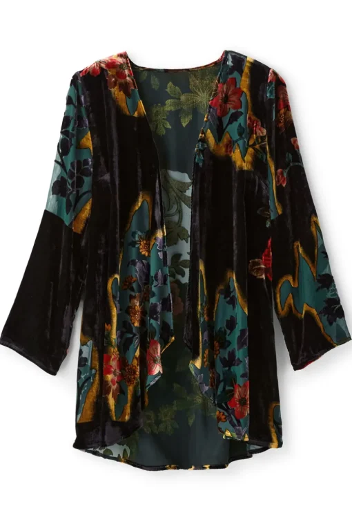 Aaliyah Floral Velvet Topper