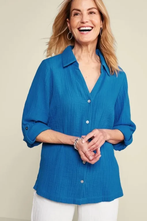 Addison Gauze Big Shirt