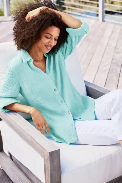 Addison Gauze Big Shirt