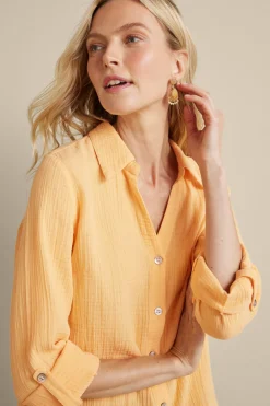 Addison Gauze Big Shirt