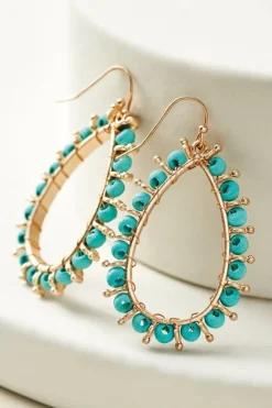 Alea Beaded Hoop Earrings