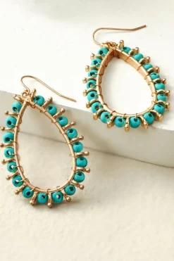 Alea Beaded Hoop Earrings
