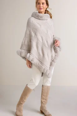 Alexi Cable Knit Poncho