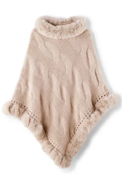 Alexi Cable Knit Poncho