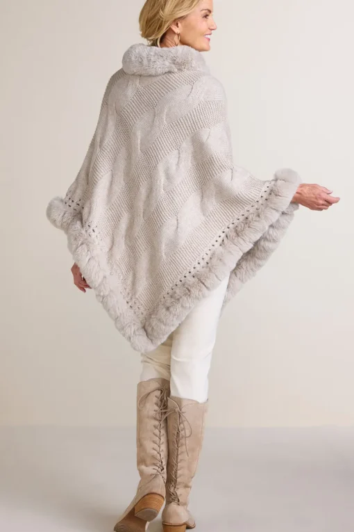 Alexi Cable Knit Poncho