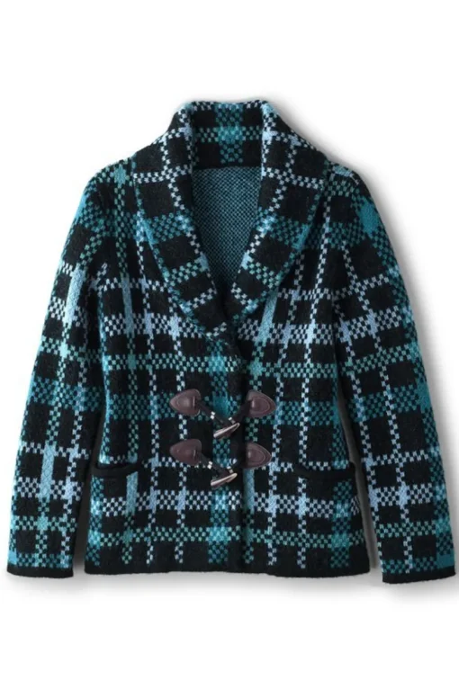 Alpine Plaid Sweater Coat