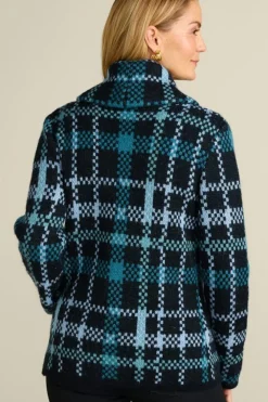 Alpine Plaid Sweater Coat