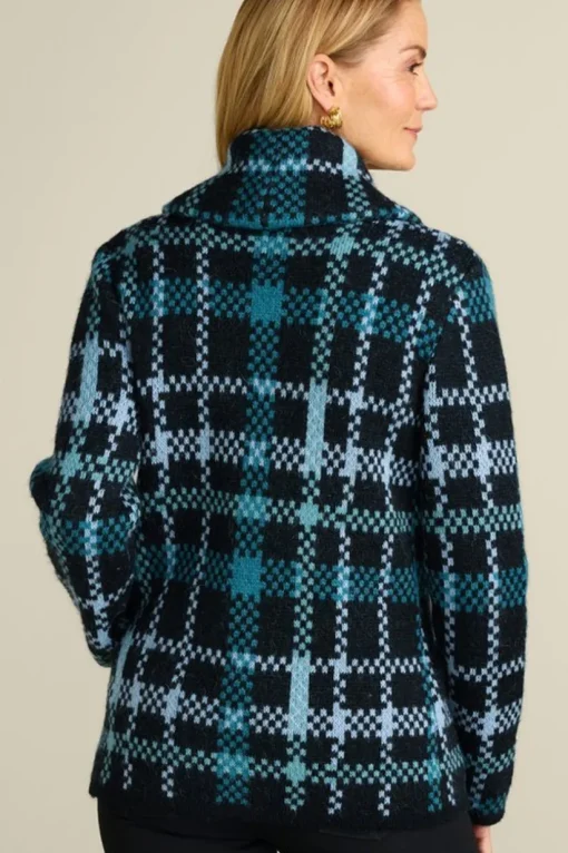 Alpine Plaid Sweater Coat