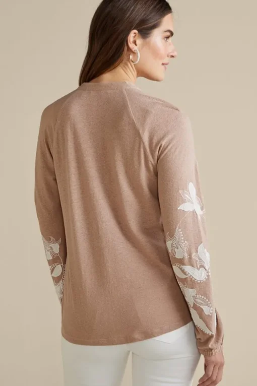 Alva Embroidered Knit Top