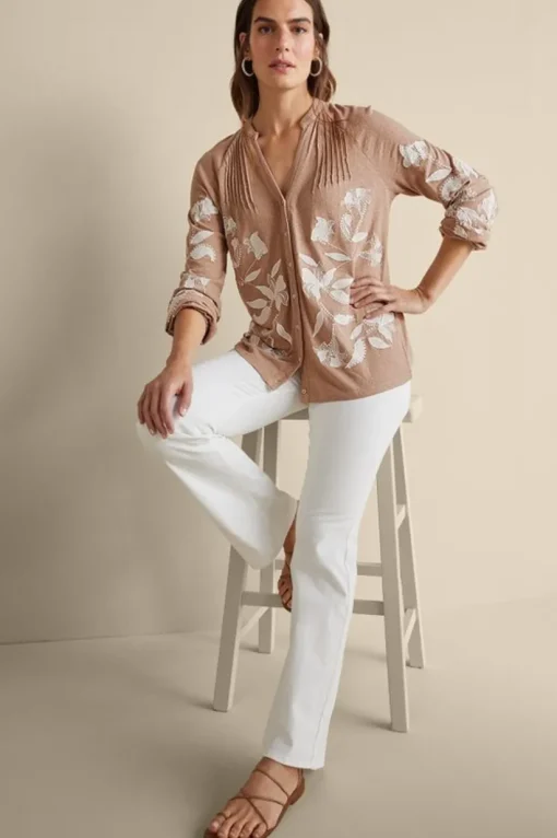 Alva Embroidered Knit Top