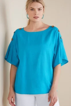Andrea Linen Blend Pullover