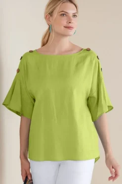 Andrea Linen Blend Pullover
