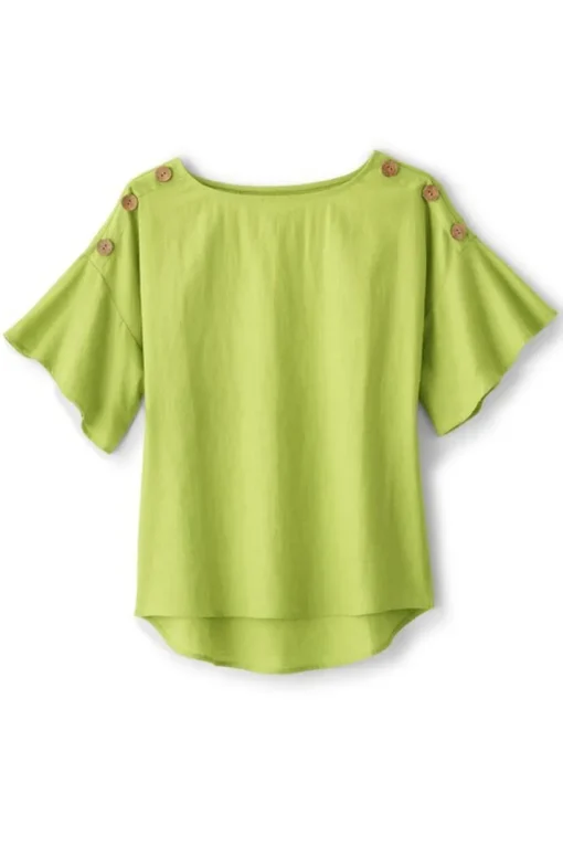 Andrea Linen Blend Pullover
