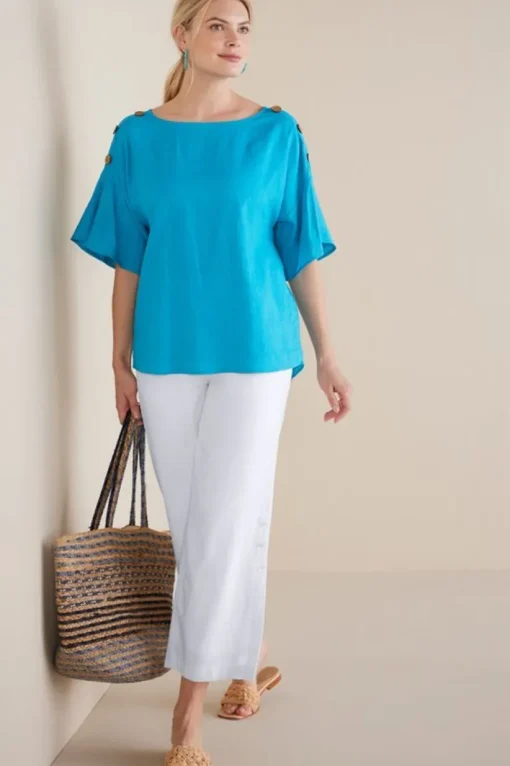 Andrea Linen Blend Pullover