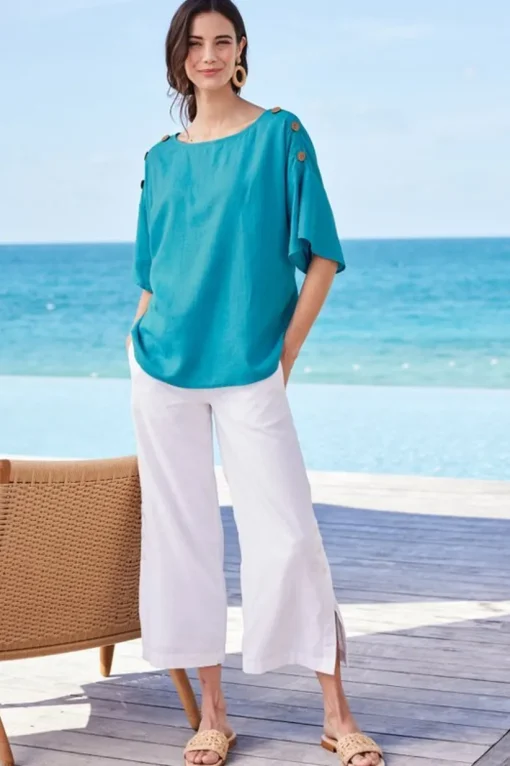 Andrea Linen Blend Pullover