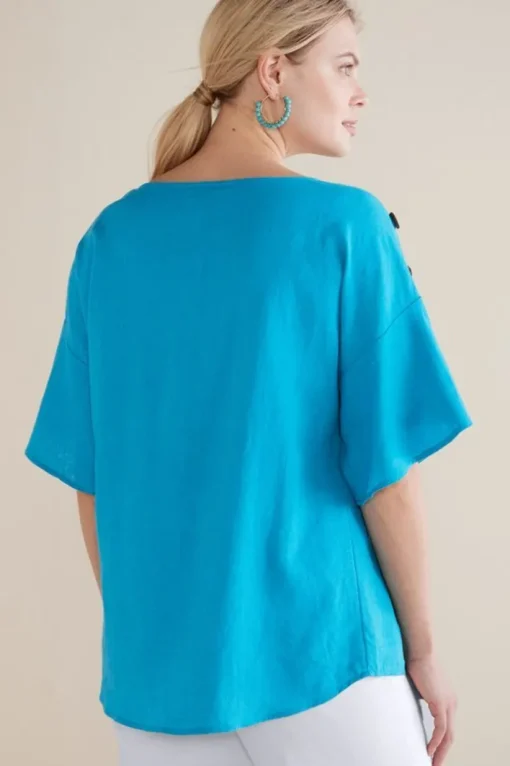 Andrea Linen Blend Pullover