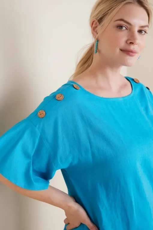 Andrea Linen Blend Pullover