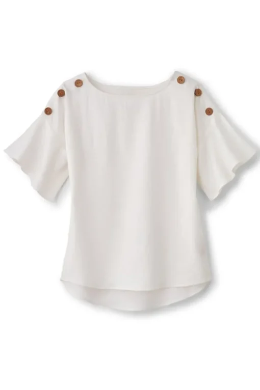 Andrea Linen Blend Pullover
