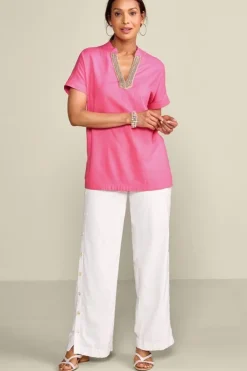 Annalise Linen Blend Tunic