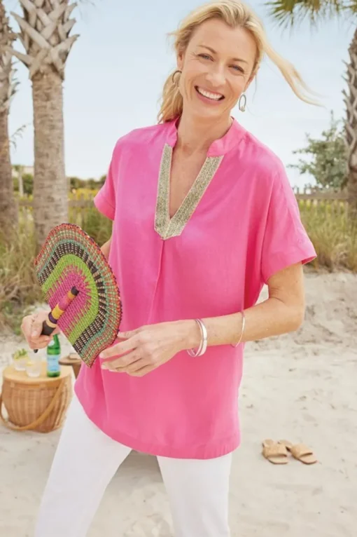 Annalise Linen Blend Tunic