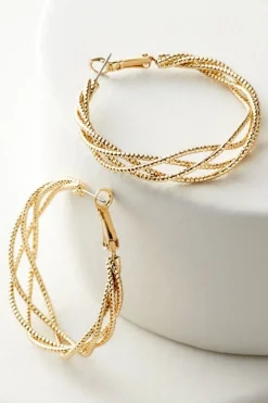 Aria Sparkle Hoops Earrings