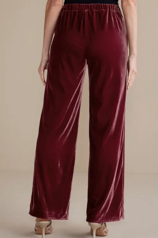 Aria Velvet Wide Leg Pants