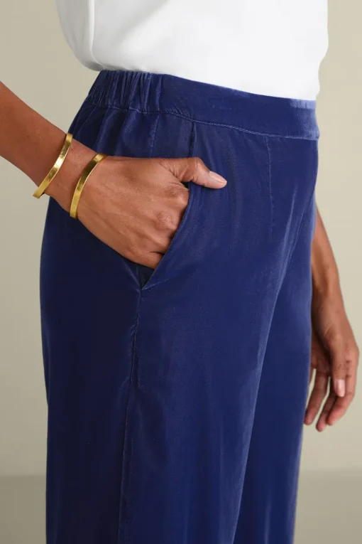 Aria Velvet Wide Leg Pants