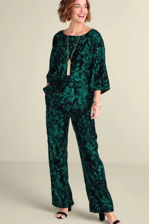 Aria Velvet Wide Leg Pants