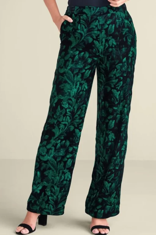 Aria Velvet Wide Leg Pants