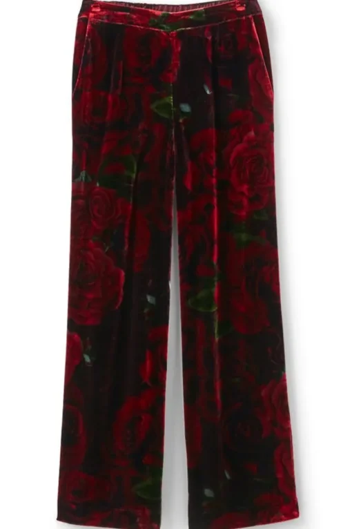 Aria Velvet Wide Leg Pants