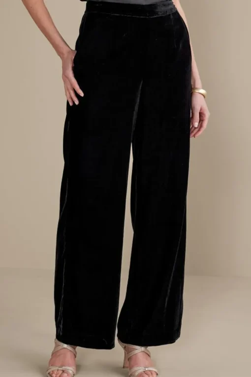 Aria Velvet Wide Leg Pants