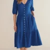 Arielle Gauze Midi Dress