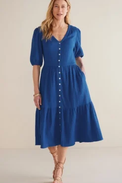 Arielle Gauze Midi Dress