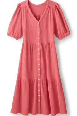 Arielle Gauze Midi Dress