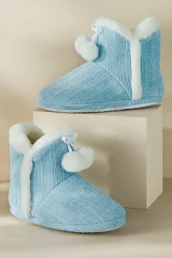 Ashlyn Cabled Bootie Slippers