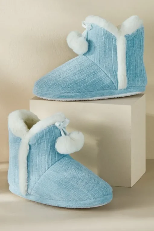 Ashlyn Cabled Bootie Slippers