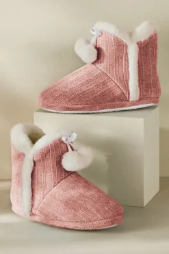 Ashlyn Cabled Bootie Slippers