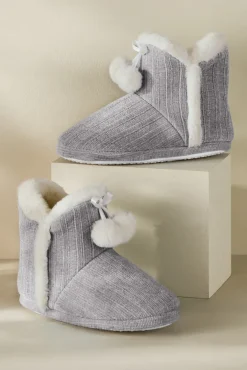 Ashlyn Cabled Bootie Slippers