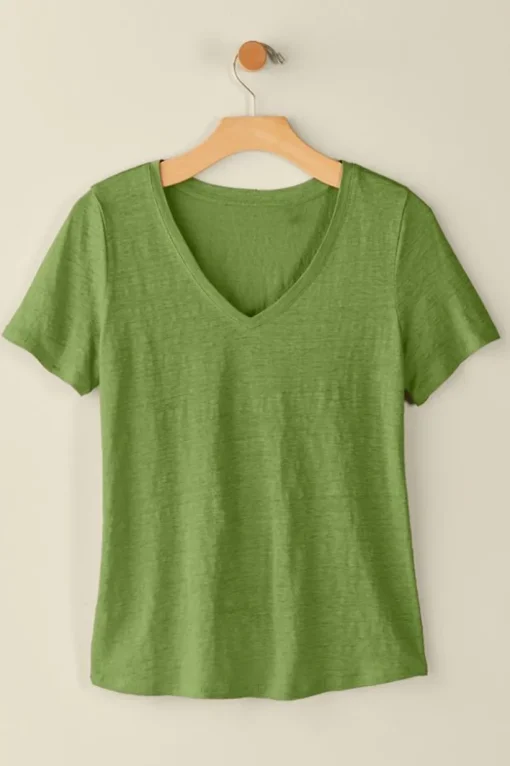 Aubrey Linen Slub Tee