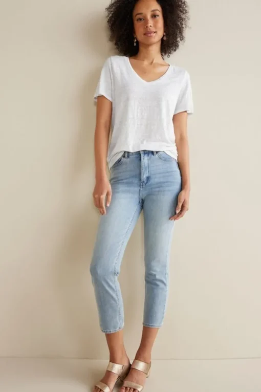 Aubrey Linen Slub Tee
