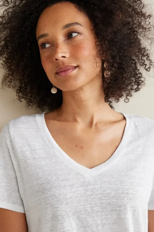 Aubrey Linen Slub Tee