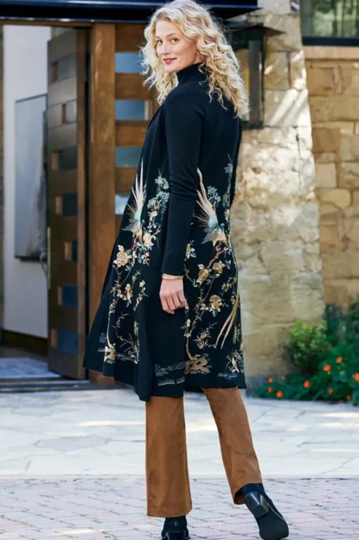 Ava Embroidered Cardigan