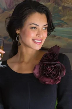 Bordeaux Blooms Pin