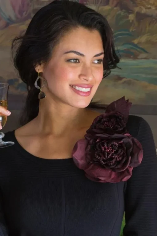 Bordeaux Blooms Pin