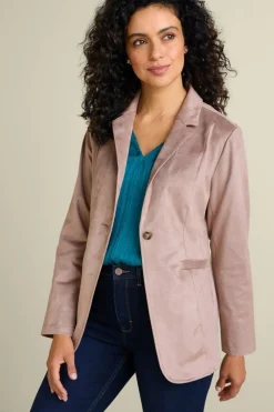 Breck Faux Suede Blazer
