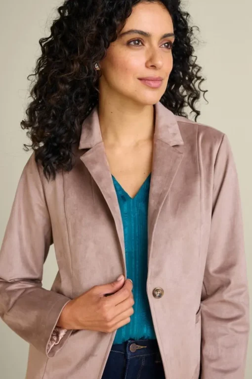Breck Faux Suede Blazer