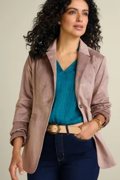 Breck Faux Suede Blazer