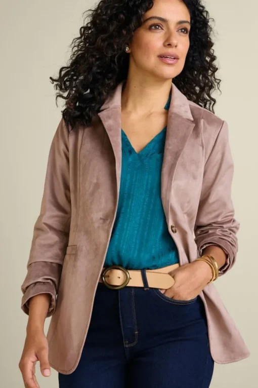 Breck Faux Suede Blazer