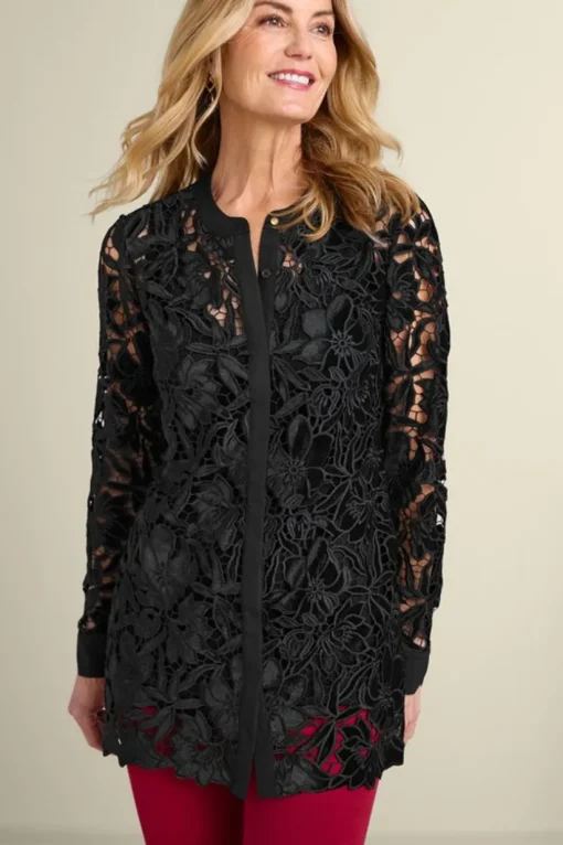 Candace Velvet Lace Tunic